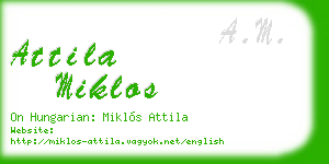 attila miklos business card