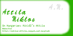 attila miklos business card